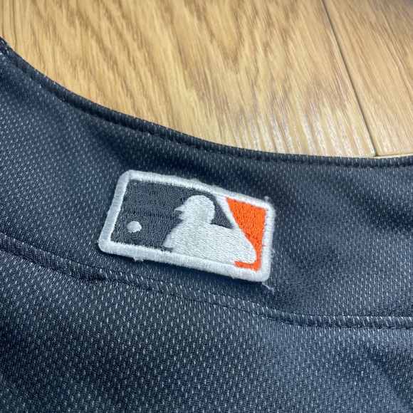 VINTAGE Black and Orange San Francisco Giants Baseball Jersey Authentic - Picture 5 of 7